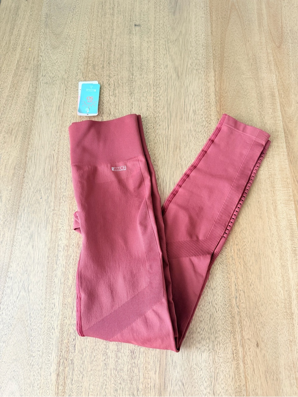 Stitch & Co Seamless High-Waist Women’s Jeans Leggings - Rose New small